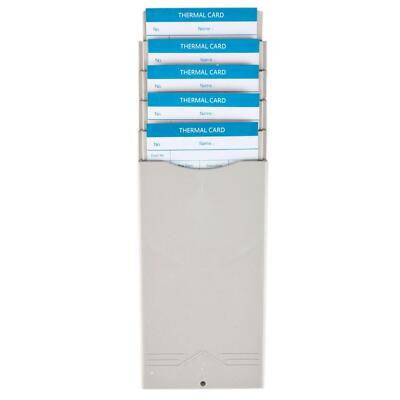 Time Card Rack 5 Pocket Slots Wall Mounted Expandable Holder for 7'' inch Cards