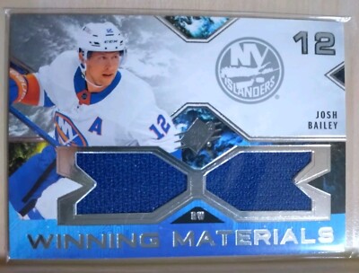 Josh Bailey Winning Materials - New York Islanders - Upper Deck SPx 2021-22 NHL
