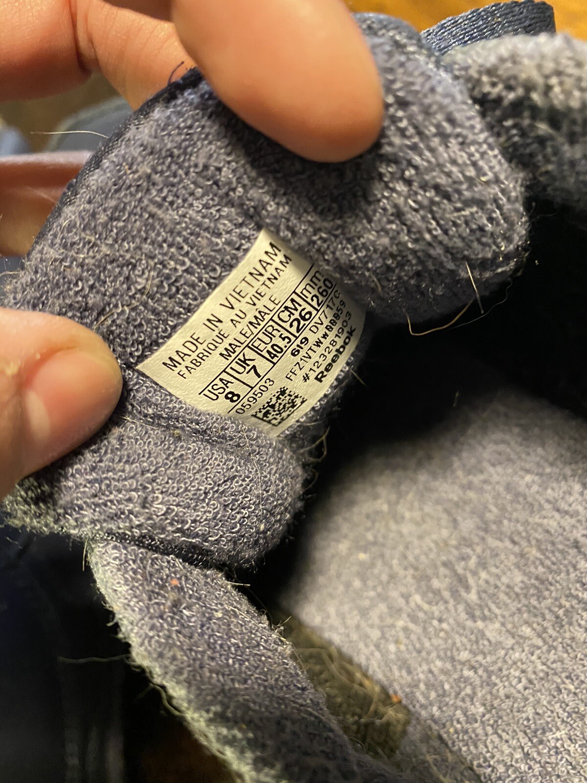 SAOLA Sneakers uomo Reebok blu US 8 suola gomma classica