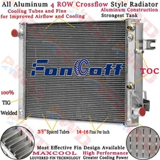 13490 4 Row Aluminum Radiator For 2013-2018 Ram 2500 3500 4500 6.7L L6 Diesel