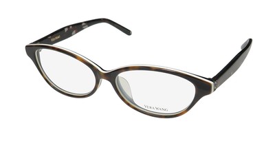 NEW VERA WANG VA11 GLASSES WOMENS CAT EYE FULL-RIM TO 53-14-140 PLASTIC TORTOISE