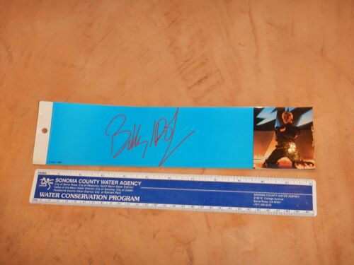 ORIGINAL 1984 BILLY IDOL,  BUMPER STICKER, A.M.I.  NEW OLD STOCK - Afbeelding 1 van 2