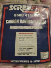 SCREWFIX CARBON BANDSAW BLADE BRAND NEW TPI 6 Racer 1/2 13mm, 1/4 6mm, 59.5 1511