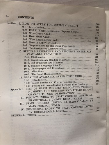 USAFI Katalog der US Armed Forces, 7. Aufl., 1954 -BC7 - Bild 6 von 7
