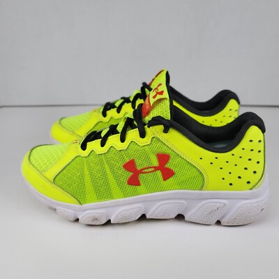 Under Armour Kids Size 4Y UA BPS Assert 6 High-Vis Yellow White Red