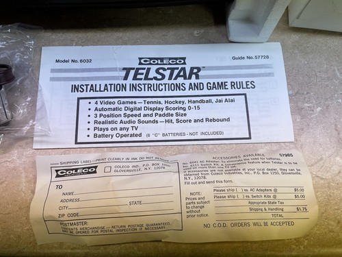 Coleco 6032 Telstar Regent 1977 vintage completo en caja leer en caja - Imagen 2 de 23
