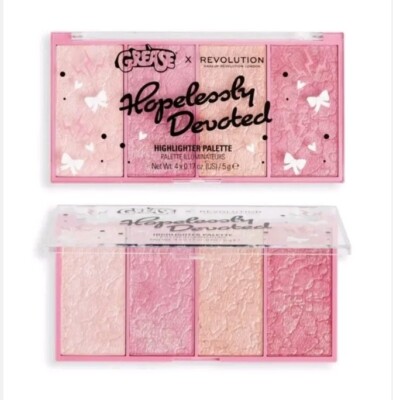 Makeup Revolution X Grease HOPELESSLY DEVOTED Highlighter Palette Authentic