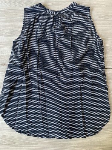 Gap Womens Navy Top Sleeveless Shirt Size Small Button Down - Picture 6 of 6