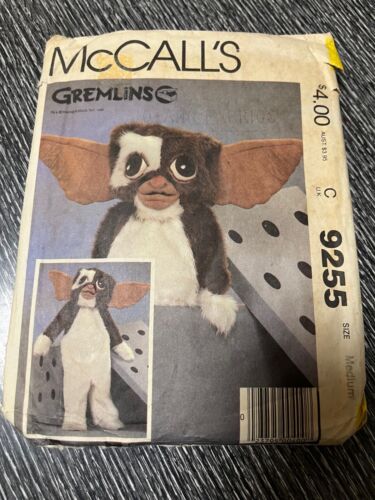 McCall's 9255 UNCUT Sewing Pattern, Gremlins - Gizmo Costume, Child's Size Med - Picture 1 of 2