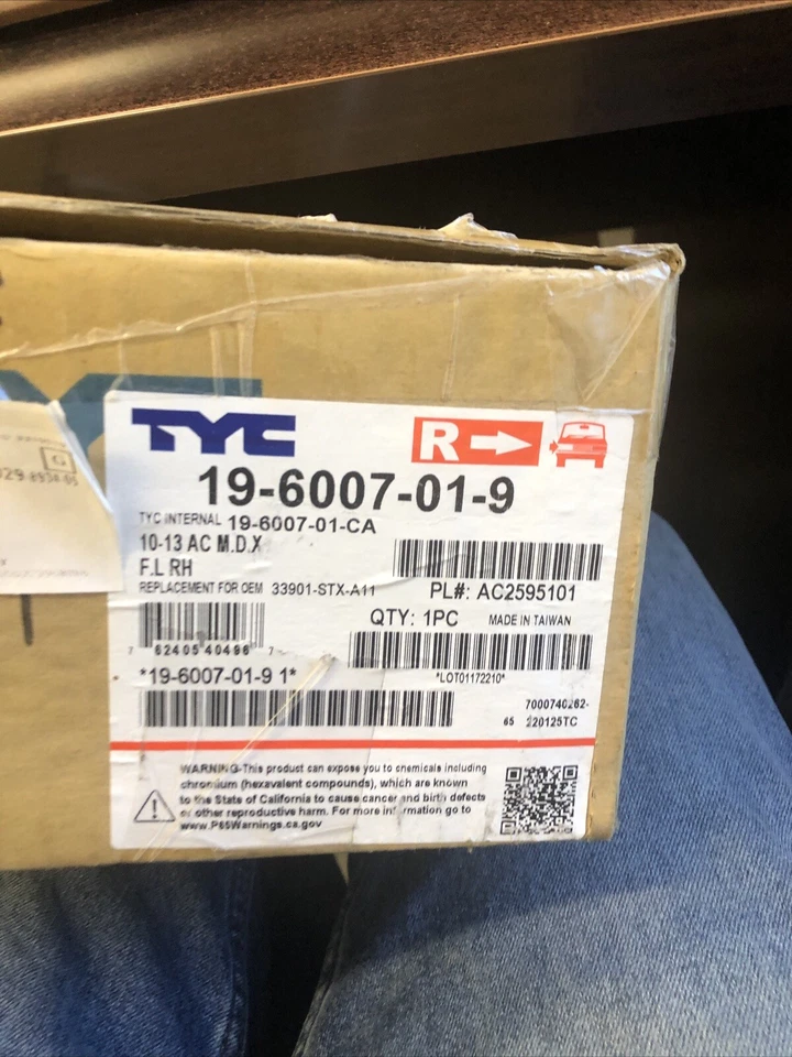 Lente/carcasa antiniebla TYC para 10-13 Acura MDX 19-6007-01-9 Foto 3 de 3