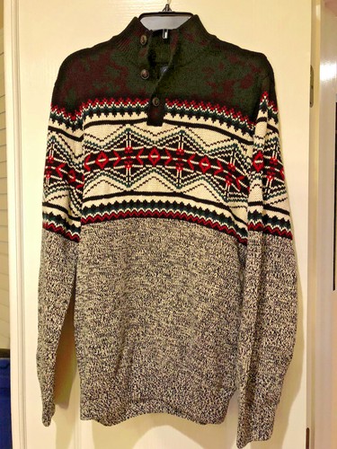 NWT Men's Chaps Lead Table XL Sweater 