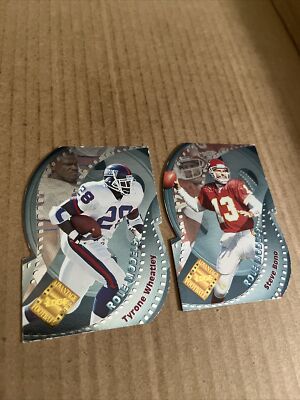 1996 Edge ROLE MODELS SP Steve Bono #RM9 & Tyrone Wheatley #RM8 Cards (good)(w)