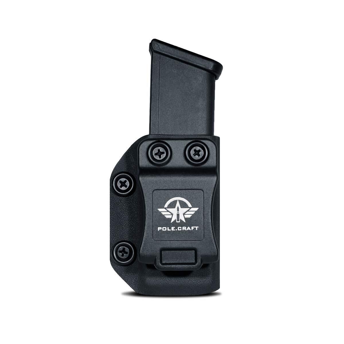 POLE.CRAFT Magazine Holster for Glock,IWB/OWB Kydex Mag Holder - 9mm/.40 Doub...-image