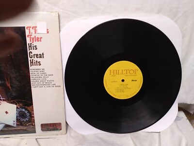 T. Texas Tyler His Great Hits Vinyl LP Hilltop records JS