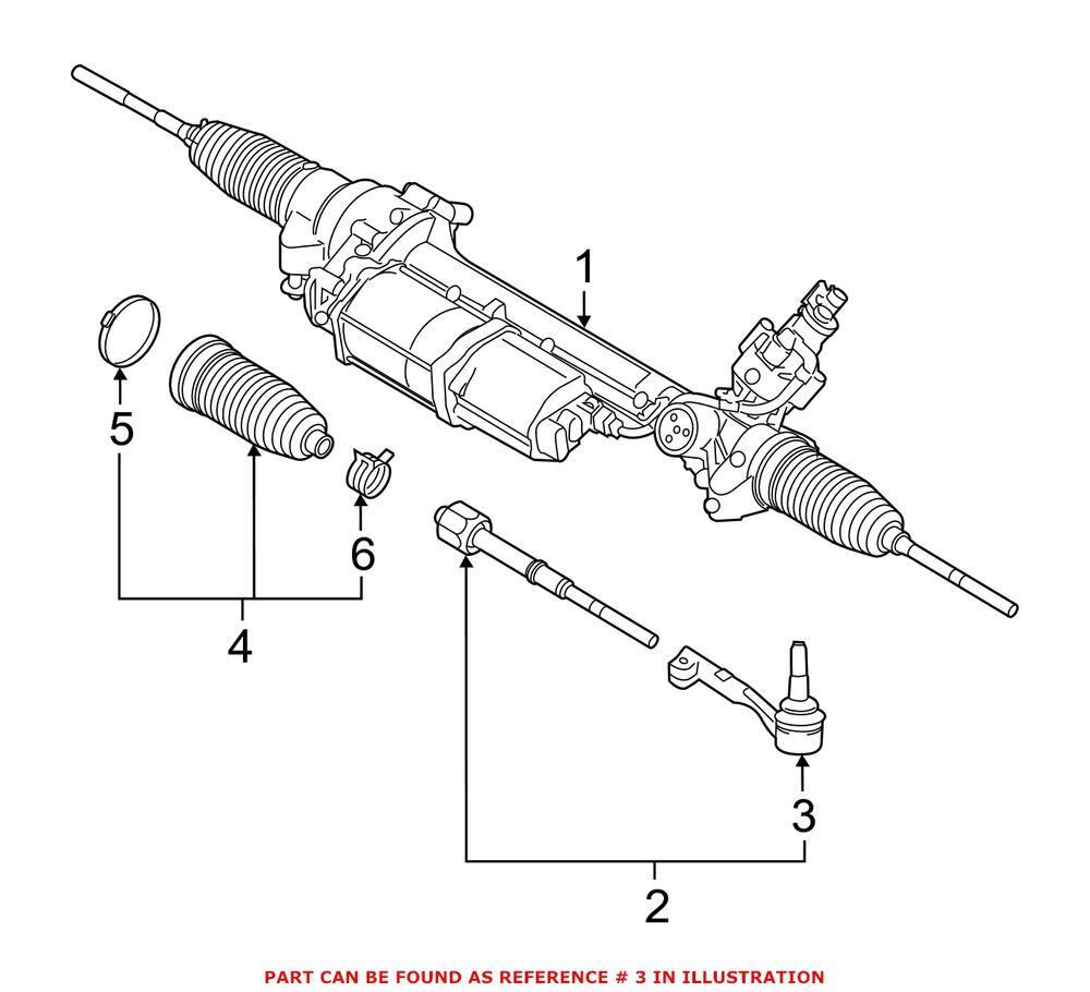 Genuine OEM Outer Steering Tie Rod End For BMW i8 2014-2020