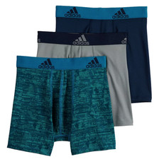 adidas 3-Pack Youth Performance Boxer Briefs L11215 Boys Size XL 18-20