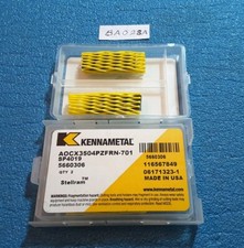 KENNAMETAL  AOCX3504PZFRN-701 SP4019 CARBIDE INSERTS  2 PCS