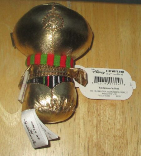 Hallmark itty bittys Star Wars C-3PO Holiday Mini Plush - NEW - Picture 3 of 3
