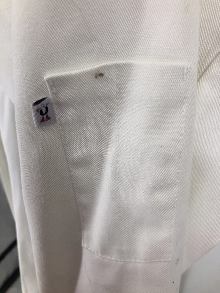 Uncommon Threads Working Wear Soft Knot Button Chef Coat Cook Jacket Unisex Med - Image 3 of 4