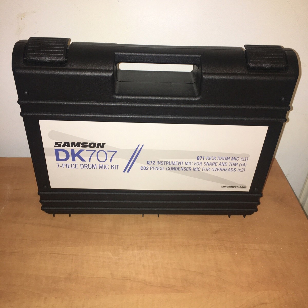 Samson DK707 Drum Microphone Travel Gig CASE Kit 7 Mic Fits Q71