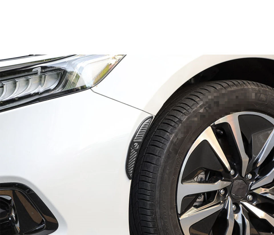 Acessório externo de faixa de borda anticolisão arco sobrancelha roda de carro fibra de carbono - Imagem 3 de 4