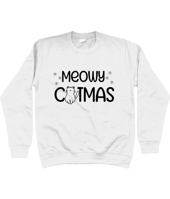 UNISEX MEOWY CATMAS WEIHNACHTSPUMPER, KATZENLIEBHABER WEIHNACHTSPUMPER
