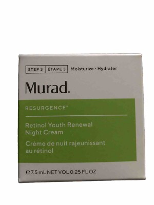 Murad Resurgence Retinol Youth Renewal Night Cream Travel Mini 0.25oz 7.5ml NIB