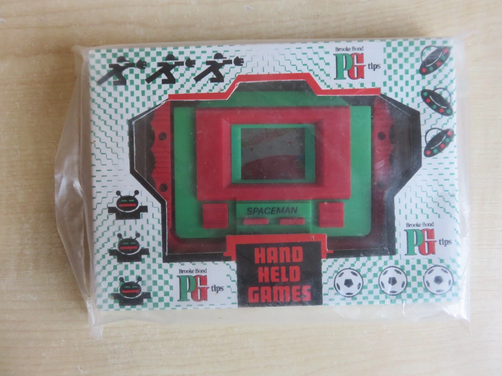New, Sealed Retro Handheld Game, Spaceman, PG Tips. 1990s.