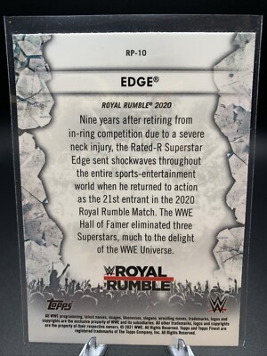 2021 Topps Finest WWE Edge Rumble Pops #RP10