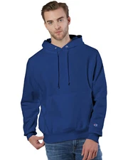 Champion S1051 Mens Reverse Weave Pullover Hooded Sweatshirt With C Logo