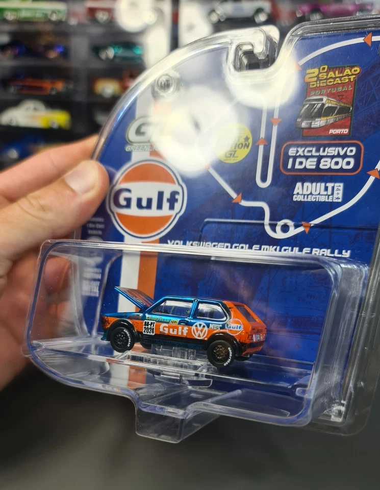 Greenlight Gulf Vw Golf Mk1 Salao Diecast Convention Limited 800  - Imagen 4 de 4
