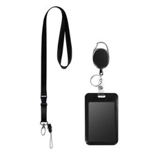 Retractable Lanyard with Card Holder Water Resistant Identity Card Badge Holder