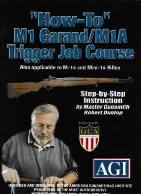 How To M1 Garand/M1A Trigger Job Course DVD VIDEO step instruction shooting NEW