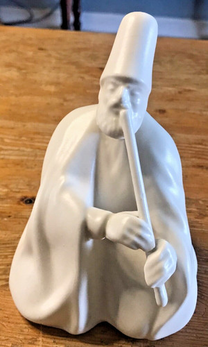 Yildiz Pasabahke Porcelain Flute Musician Turkish Sufi Dancer Figure Sumerbank