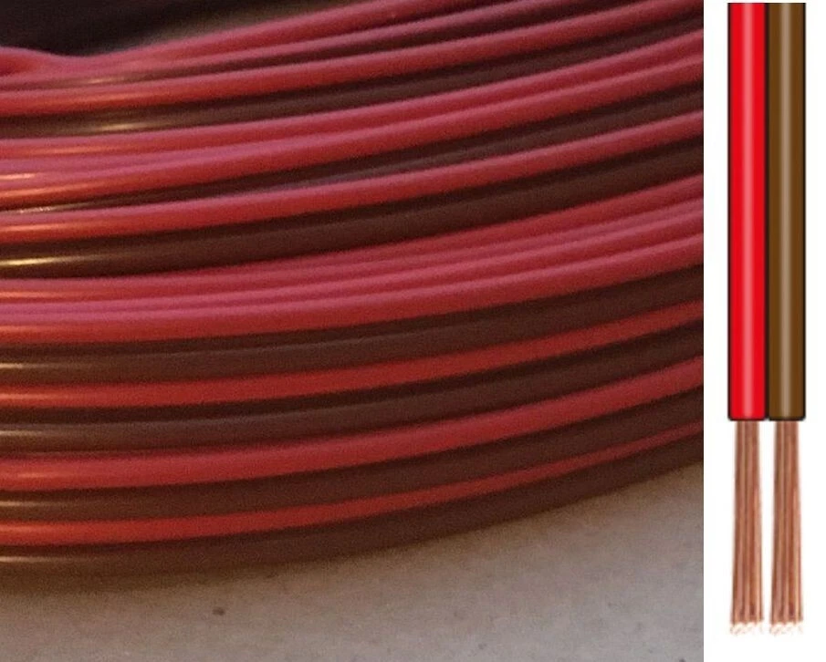 SUN-LIKE POWER ANSCHLUSS LEITUNG 0,8² mm z. B. für MÄRKLIN FÜR GLEISE !!! METERWARE !!!!