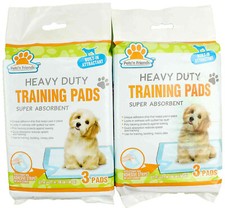 Pets'n Friends Heavy Duty Puppy Training Pads Absorbent 22x22 2 Pack 6 Total