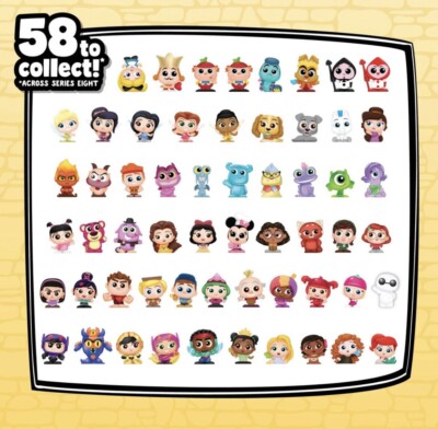 Disney Doorables SERIES 8 Faries Monsters Inc Hercules Turning Red Wreckit Ralph