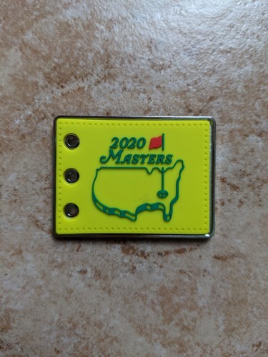 New 2020 Masters Augusta National Pin Flag Magnet Yellow Limited - Picture 4 of 5