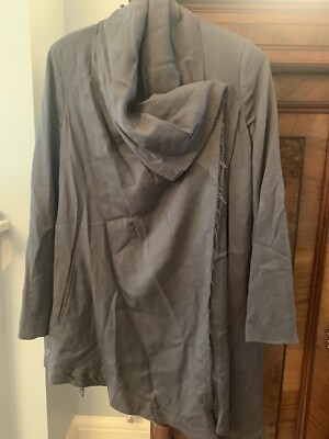 All saints grey hoxton monument coat size 10 UK