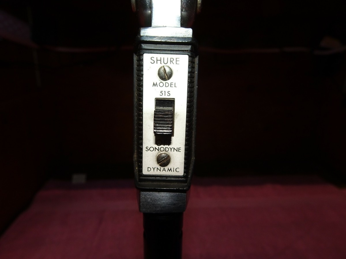 Vintage 1950's Art Deco Shure Model 51 “Sonodyne” Microphone -Nat