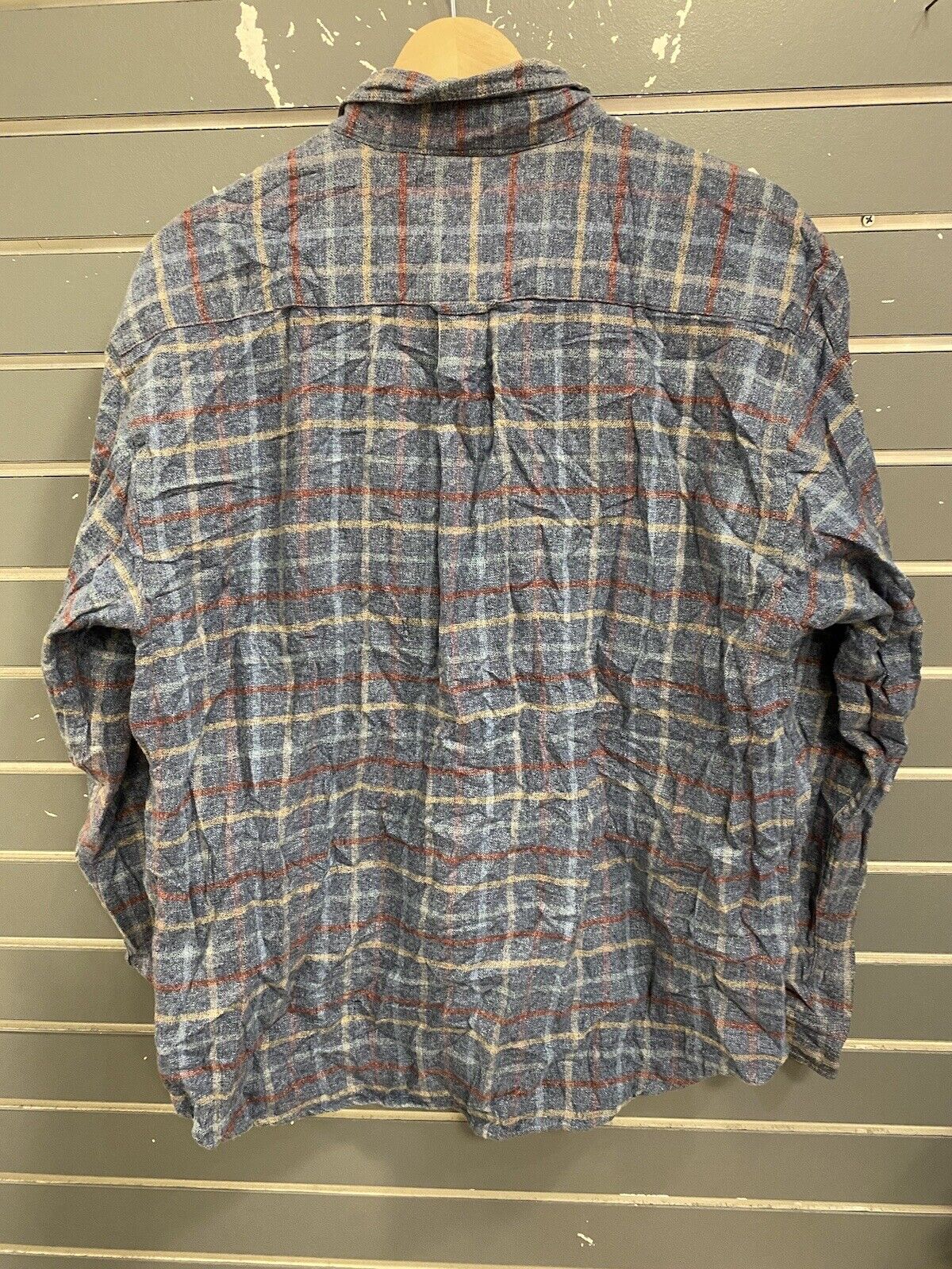 Vtg 90s Multicolor Plaid Flannel Shirt Mens Long … - image 2