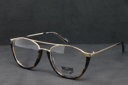 William Rast Eyeglasses Men's Gold Tortoise Aviator Frame 52mm WRO-1010-C2 - Picture 2 of 7