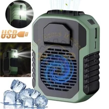 Portable Waist Fan Clip On 6000mAh Rechargeable Personal Cooling Neck Shirt Fan