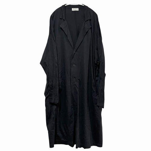 Yohji Yamamoto POUR HOMME 20SS Cotton Long Coat Black Archive N926