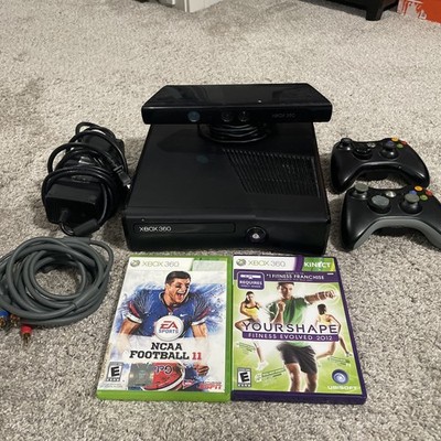 Microsoft Xbox 360 S 4GB Console + Kinect Motion Camera + 2 Games