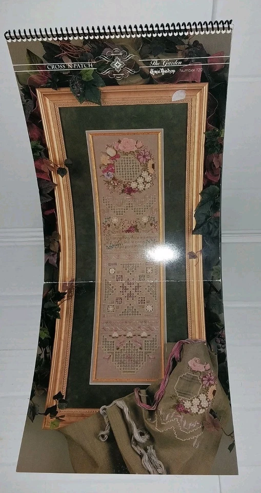1998 Cross `N Patch THE GARDEN #120 by Emie Bishop Cross Stitch pattern - Image 2 of 4