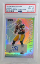 Jordan Love 2020 Panini Playoff Call To Arms Auto #18/25 Rookie RC PSA 10