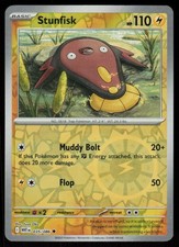 Stunfisk 035/086 Uncommon White Flare Pokemon Reverse Holo Near Mint