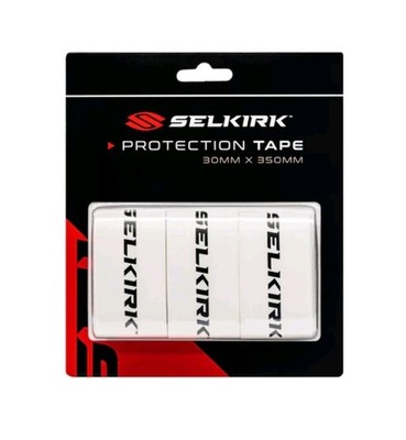 Pickleball Paddle Protective Edge Guard Tape (white, 30mm x 350mm)