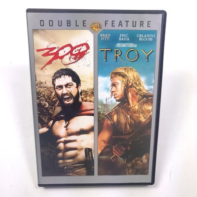 300 & TROY - Double Feature DVD Widescreen 2007 2012 Brad Pit 